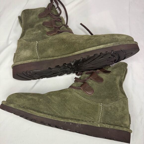 UGG ELVI SPRUCE LACE UP SUEDE ANKLE Boot US Size 9 - Picture 4 of 7